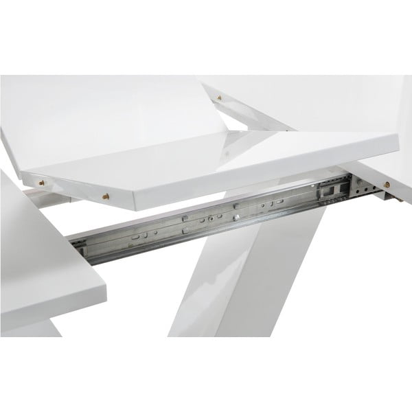 Lesklý rozkládací jídelní stůl s přídavnou deskou 90x140 cm Aaron – Støraa-image-3