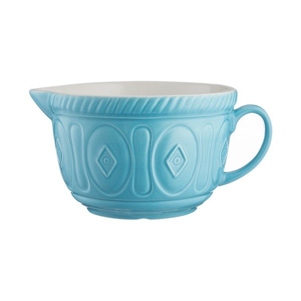 Tyrkysově modrá kameninová mísa s nálevkou Mason Cash Batter, 2 l