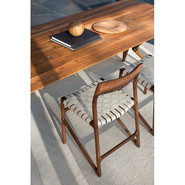 Bílá/hnědá jídelní židle Fawn – Gazzda-image-3