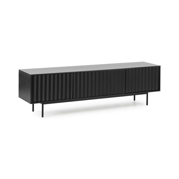Černý TV stolek 180x52 cm Sierra – Teulat-image-3