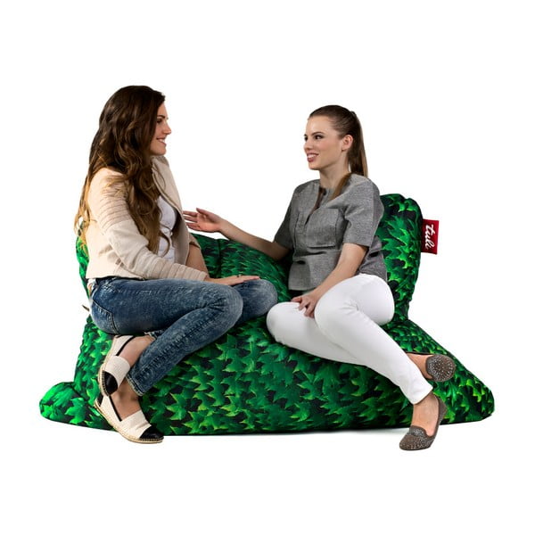 Sedací vak s potiskem listí Tuli Sofa