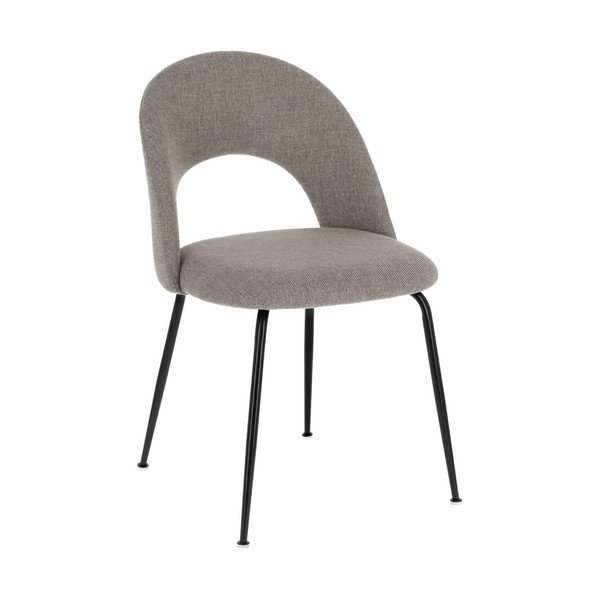 Šedá čalouněná jídelní židle Mahalia – Kave Home