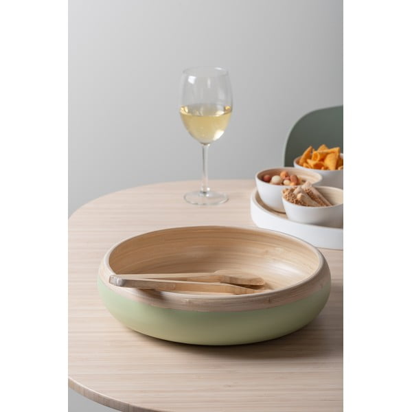 Světle zelená bambusová servírovací miska ø 30 cm Puro – PT LIVING-image-1