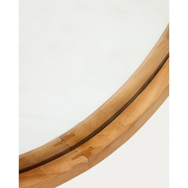 Nástěnné zrcadlo s dřevěným rámem 45x95 cm Magda – Kave Home-image-2