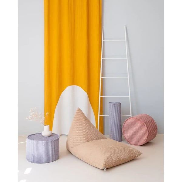 Modrý manšestrový dětský pohovkový polštář Roll – Wigiwama-image-1