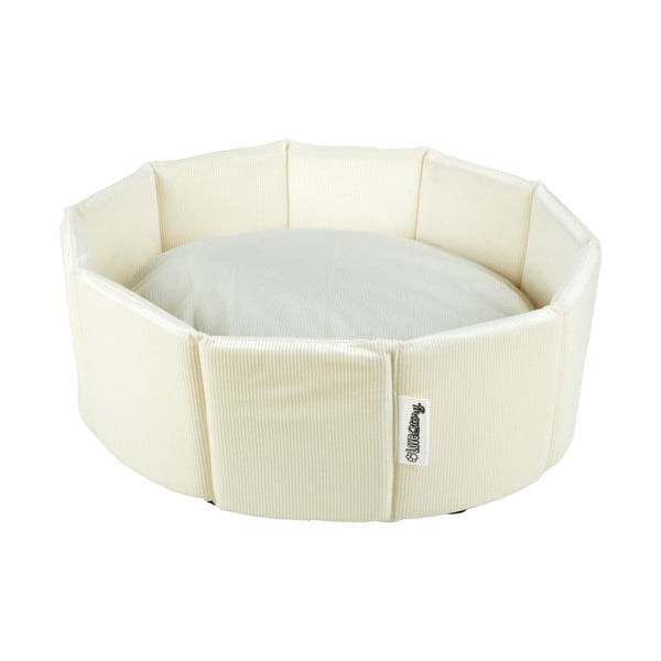 Krémový pelíšek pro psa ø 48 cm – Love Story