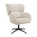 Bílé sametové křeslo ušák Vanessa – Støraa