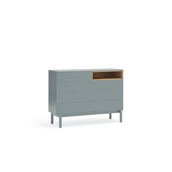 Modro-šedá nízká komoda 120x90 cm Corvo – Teulat-image-2