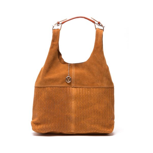 Kožená kabelka Tote 875 Cognac