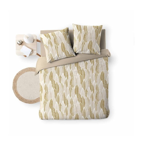 Okrově žluté povlečení na dvoulůžko/prodloužené z mikrovlákna 240x220 cm Kim – douceur d'intérieur-image-4