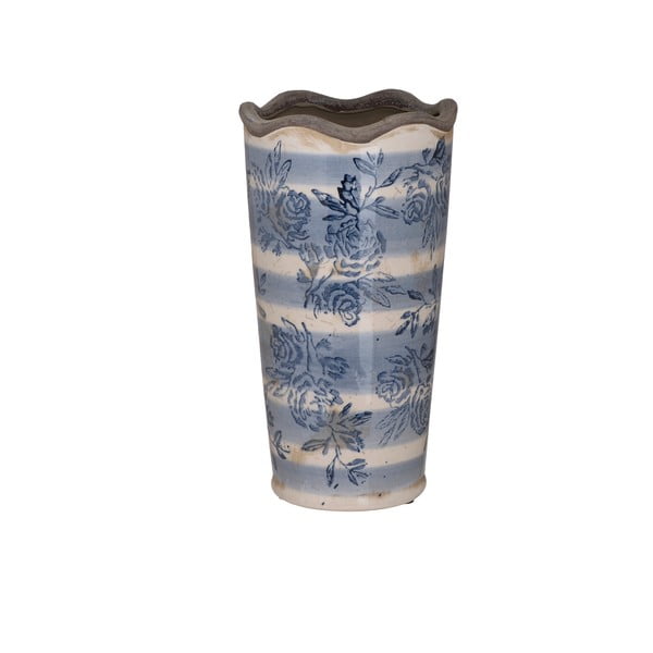 Modro-bílá keramická váza InArt Antigue, ⌀ 13,5 cm