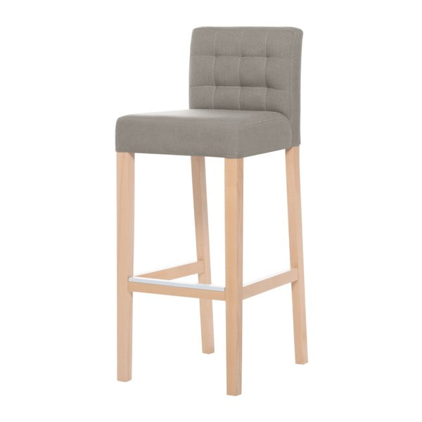 Béžová barová židle s hnědými nohami Ted Lapidus Maison Jasmin