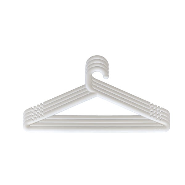 Sada 4 bílých ramínek k věšáku Karup Design Hongi White-image-1