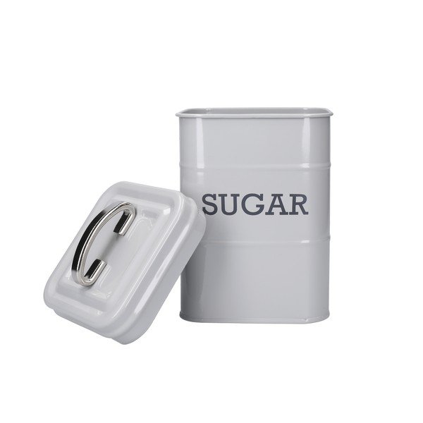 Šedá plechová dóza na cukr Kitchen Craft Nostalgia-image-4