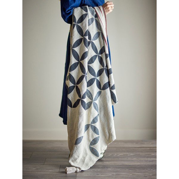 Deka s příměsí bavlny 130x155 cm Forma – Bloomingville-image-1