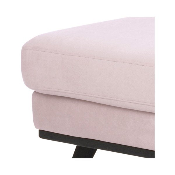 Pudrově růžová sametová pohovka Actona Norwich, levý roh-image-1