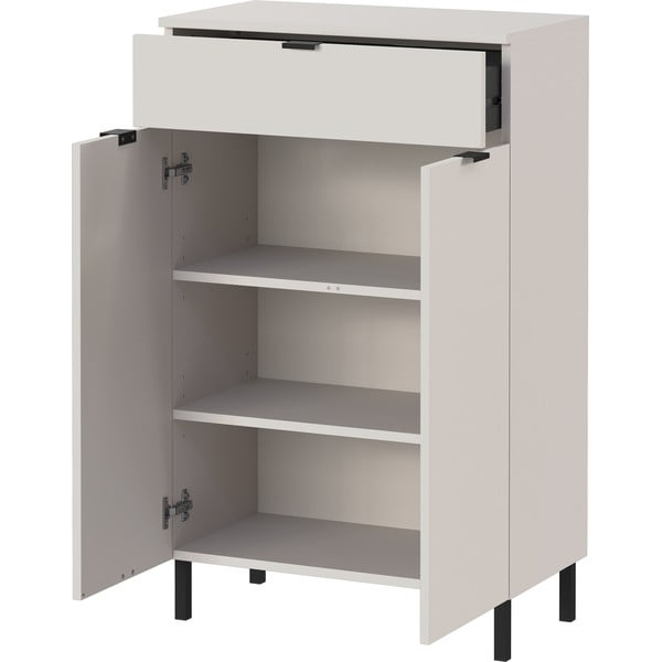 Krémová vysoká koupelnová skříňka 60x97 cm Arcena – Germania-image-3