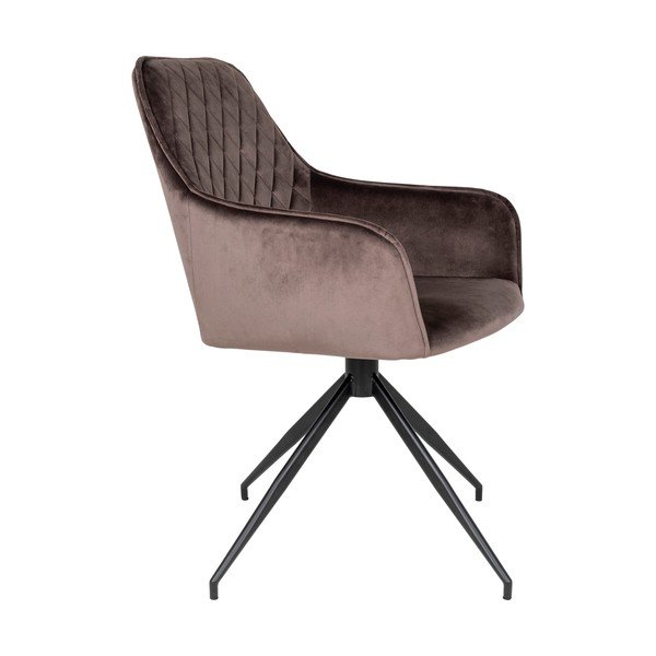 Hnědé čalouněné jídelní křeslo Harbo – House Nordic-image-3