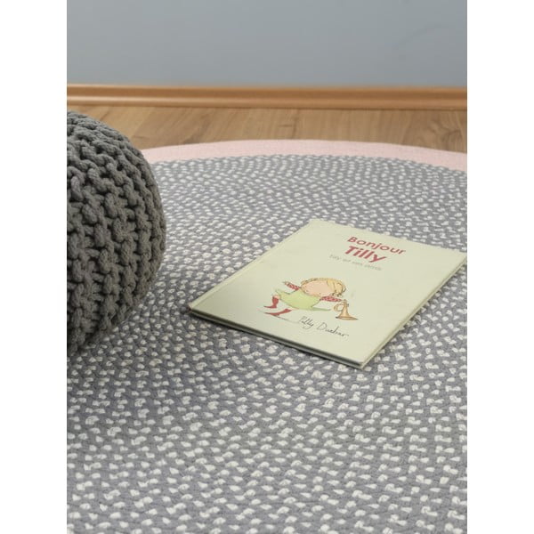 Dětský ručně vyrobený koberec Nattiot Brenda Rose, ∅ 120 cm-image-4