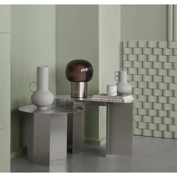 Kulatý odkládací stolek nerezový ø 50 cm Oru – Blomus-image-1