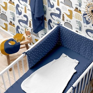 Napínací mušelínové dětské prostěradlo do postýlky 60x120 cm – Bébé Douceur