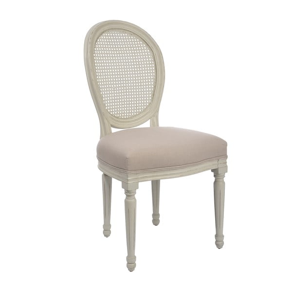 Bílá židle Versailles, šedá