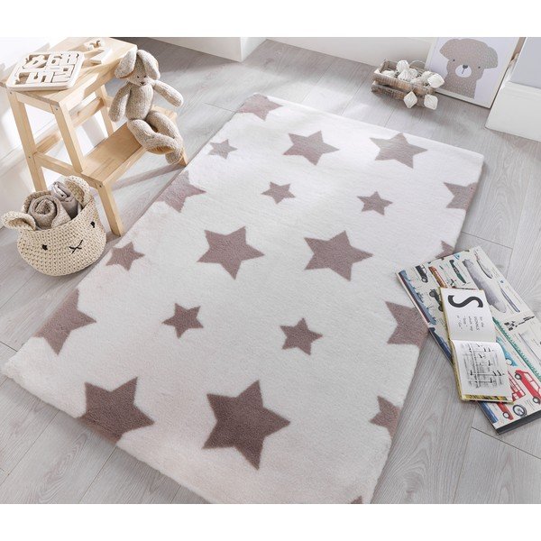 Bílý koberec Flair Rugs Twinkle, 90 x 150 cm-image-1