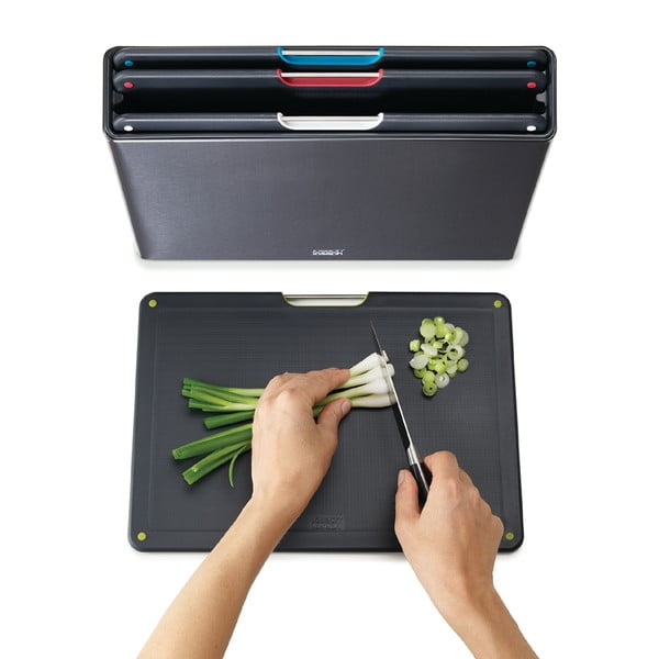 Prkénka v sadě 4 ks se stojanem 7x35.5 cm Folio – Joseph Joseph-image-3