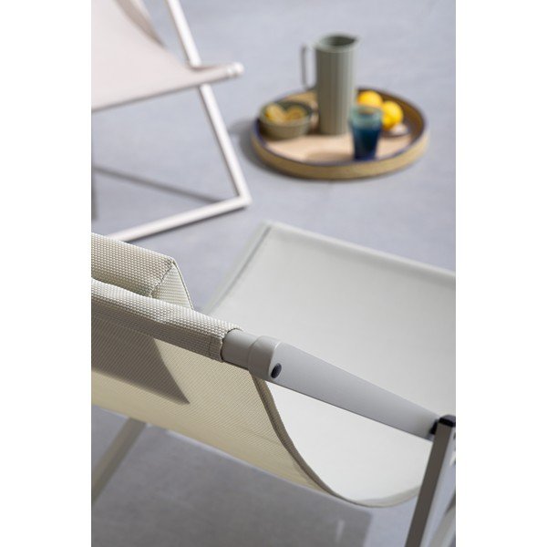 Taupe kovové zahradní lehátko Taylor – Bizzotto-image-4