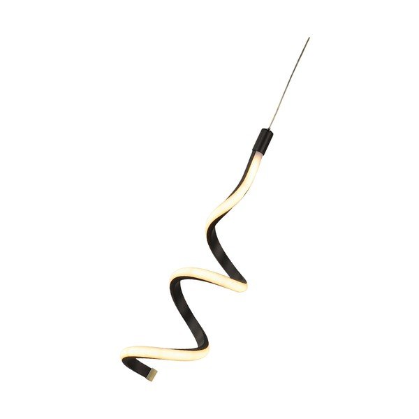 Černé kovové LED závěsné svítidlo ø 12 cm Hilton – Squid Lighting-image-2