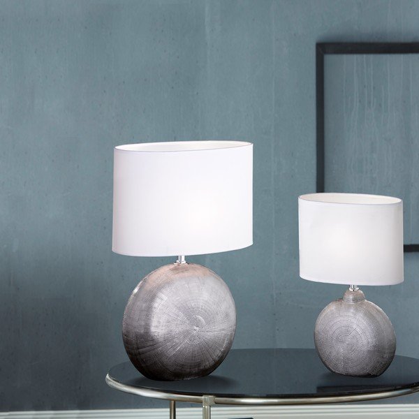 Bílá stolní lampa Fischer & Honsel Foro, výška 53 cm-image-4