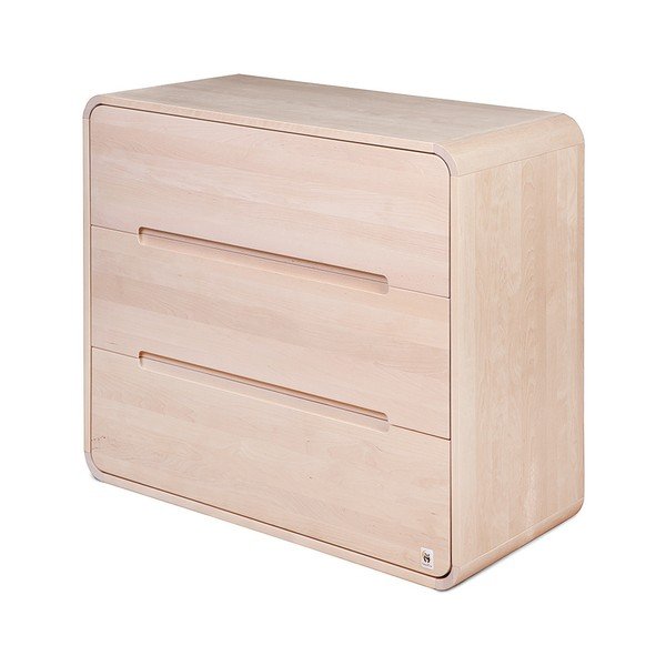 Dřevěný prádelník se 3 zásuvkami a snímatelným přebalovacím pultem YappyKids Owl-image-3