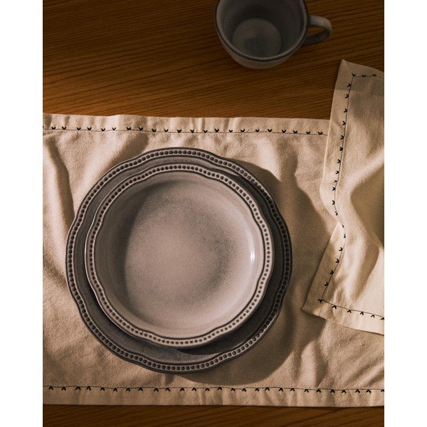 Modrý keramický talíř ø 27 cm Dovec – Kave Home-image-1