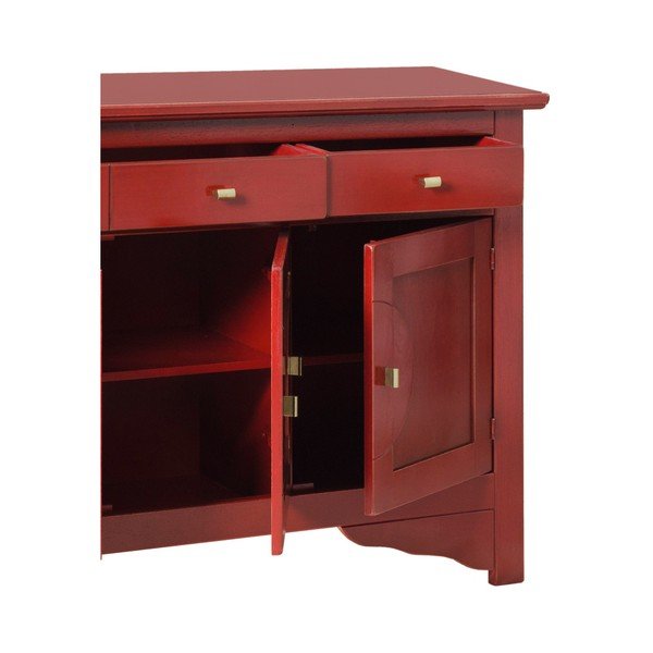 Červený příborník Evergreen House Credenza-image-3