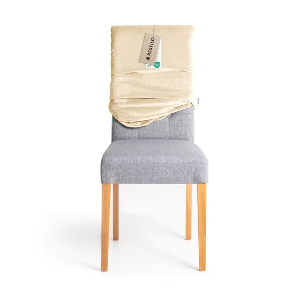 Béžové napínací potahy v sadě 4 ks na židli 48 cm Sento – Restilo-image-4