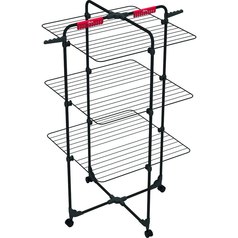 Černý sušák na prádlo 30 m Mixer 3 – Vileda