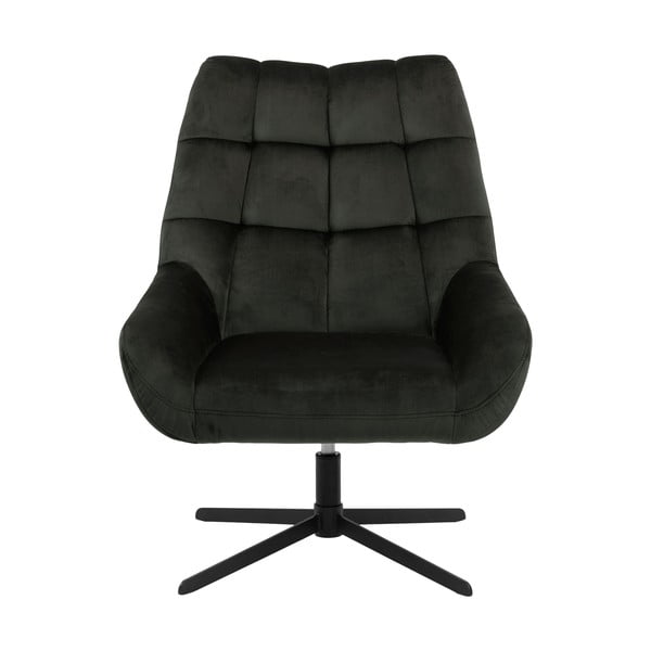 Zelené otočné sametové křeslo Paris – Actona-image-2