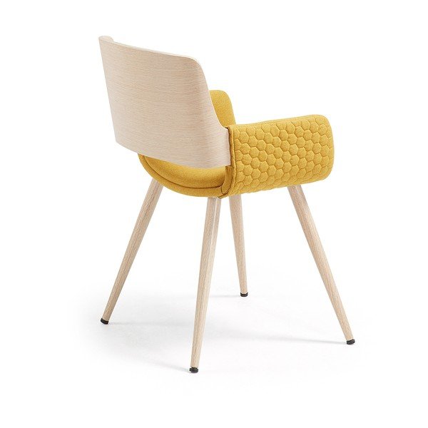 Hořčicově žlutá židle Kave Home Andre-image-3