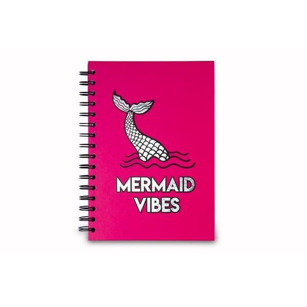 Růžový zápisník Tri-Coastal Design Mermaid Dreams, 120 stránek
