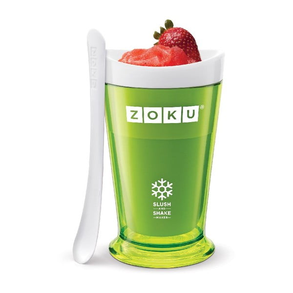 Zelený výrobník ledové tříště ZOKU Slush&Shake