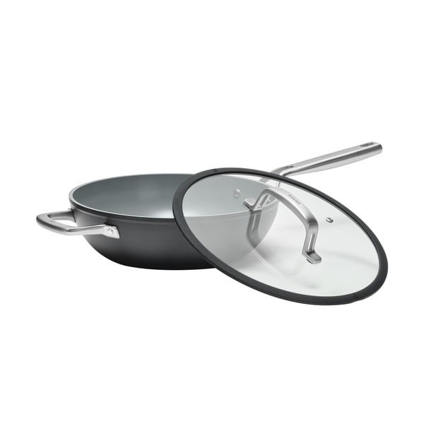 Wok pánev s poklicí/s keramickým povrchem ø 28 cm Meda 3.0 – FABINI-image-3