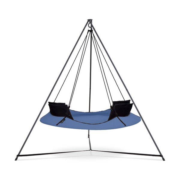 Modrá zahradní houpačka se stojanem – Hangout Pod-image-1