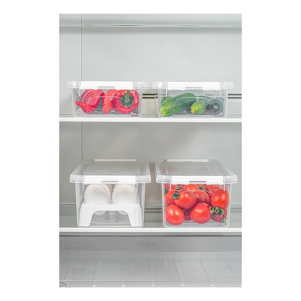 Plastové organizéry do lednice v sadě 4 ks 36x14 cm Lukutu – Hermia