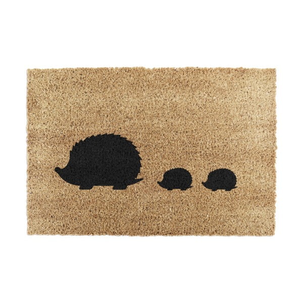 Rohožka z kokosového vlákna 40x60 cm Hedgehog Family – Artsy Doormats