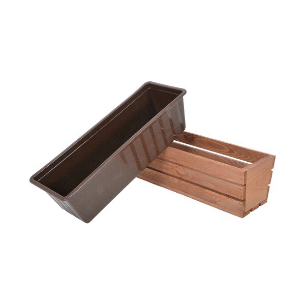 Dřevěný truhlík 51 cm Modern – Rojaplast-image-2