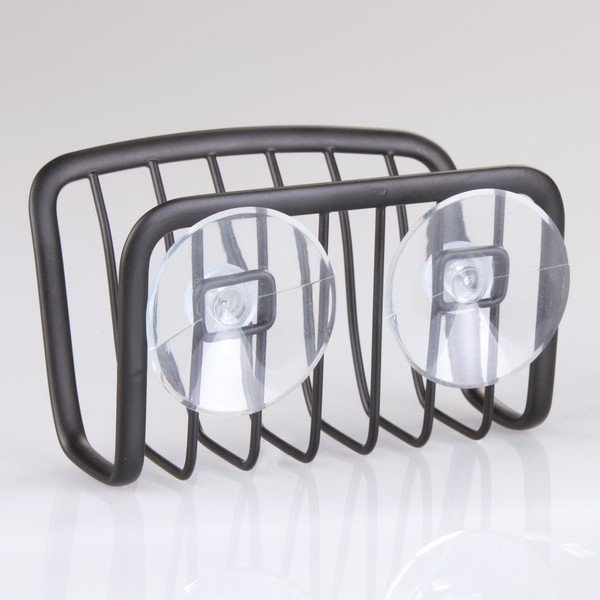 Černý kovový držák s přísavkami iDesign Axis, 6,5 x 14 cm-image-1