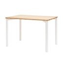 Bílý jídelní stůl se zaoblenými nohami Ragaba TRIVENTI, 120 x 80 cm