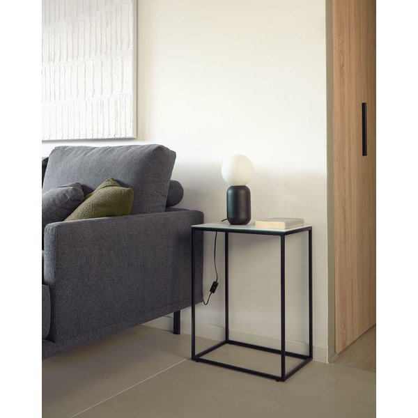 Odkládací stolek s keramickou deskou 30x45 cm Rewena – Kave Home-image-1