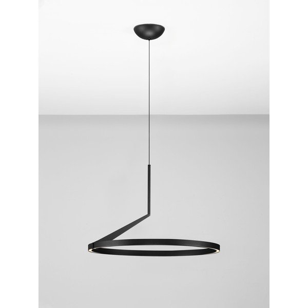 Matně černé hliníkové LED stmívatelné závěsné svítidlo ø 60 cm Tilia – Nova Luce-image-4