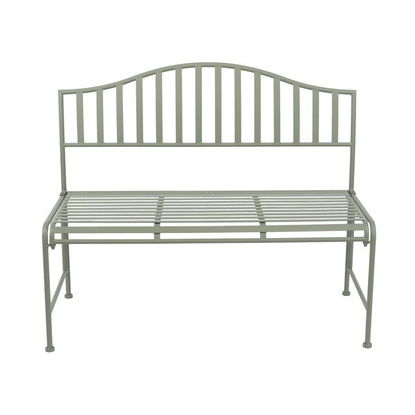 Zelená kovová zahradní lavice – Esschert Design-image-1